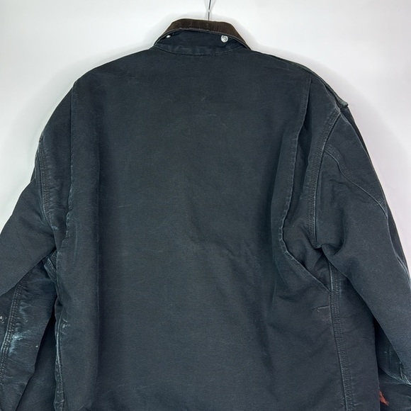 Carhartt J001 Black Detroit Blanket Lined Canvas Jacket 2013 Grunge Large - Picture 5 of 13